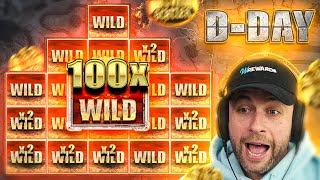 INSANE FULL SCREEN WILD on the *NEW* D-DAY slot from NOLIMIT!! (Bonus Buys)