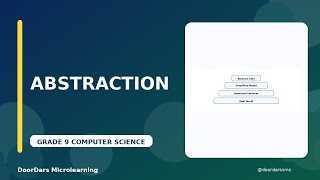 Grade 9 Computer Science | Abstraction and Model Building | DoorDars Microlearning