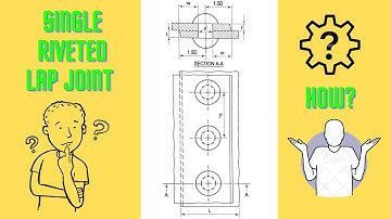 Single Riveted Lap Joint ll Engineering Drawing ll Machine Drawing #drawing #engineering