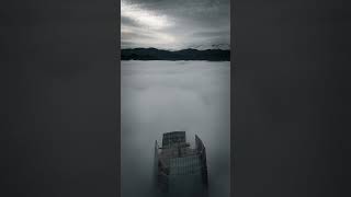 Fotógrafo captó una impactante toma de Santiago desde las alturas #shorts