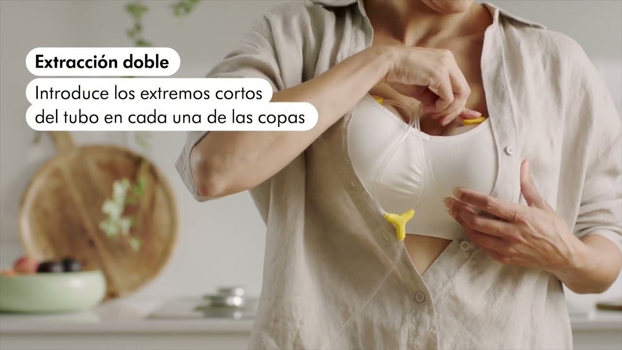 Extractor Doble Medela Sacaleches Manos Libres Doble