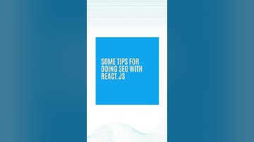 Tips for SEO with react.js #seo #programming #reactjs #coding