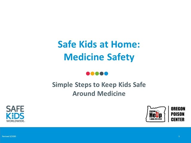 Medication Safety  Safe Kids Worldwide