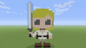Minecraft Pixel Art - Luke Skywalker From Star Wars