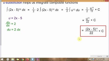 u-substitution with Indefinite Integrals