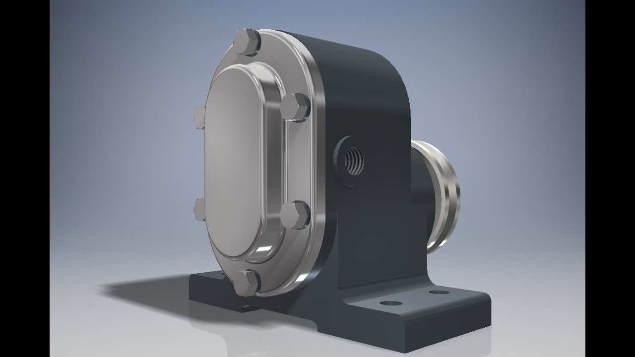 Gear Pump (Autodesk Inventor 2016) YouTube