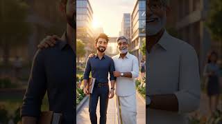 Learning from the Best 🔥 | #premadaoorali #fatherson #animation #appasong