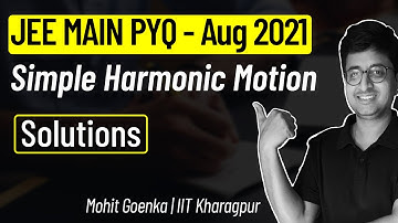 Simple Harmonic Motion | JEE Main 2021 August Solution | JEE Main PYQ | Mohit Goenka (IIT KGP)