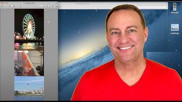 Combine photos vertically in Mac Preview