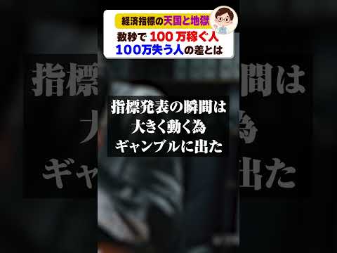 【FX】経済指標は天国と地獄100万得る人、失う人の違い【part1】