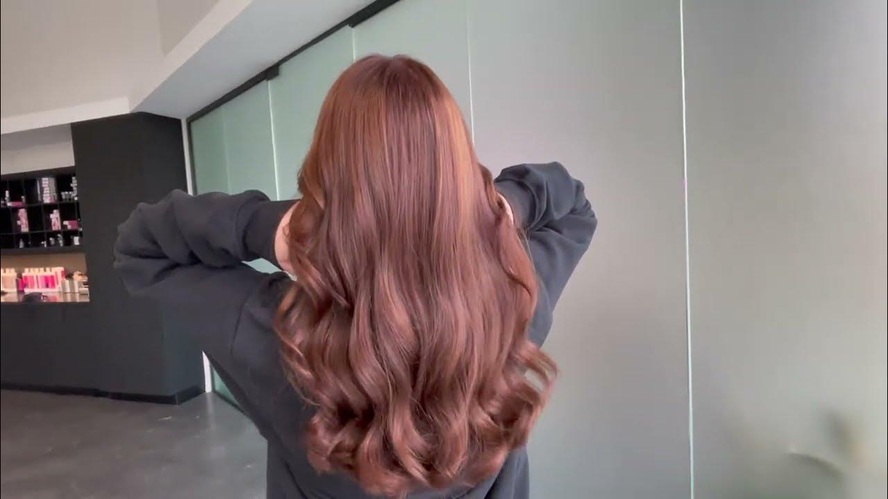 Brunette to Ginger Copper Red - no bleach needed transformation tutorial