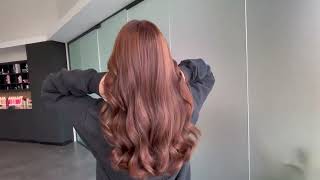 Brunette to Ginger Copper Red  no bleach needed transformation tutorial