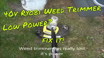 Fix Broken Ryobi Weed Eater. Low Power Output. Switch fix