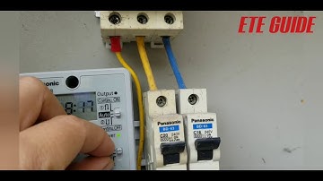 Hướng dẫn cài đặt bộ hẹn giờ Panasonic TB2118. Cài thời gian, chương trình tắt mở đèn || ETE GUIDE