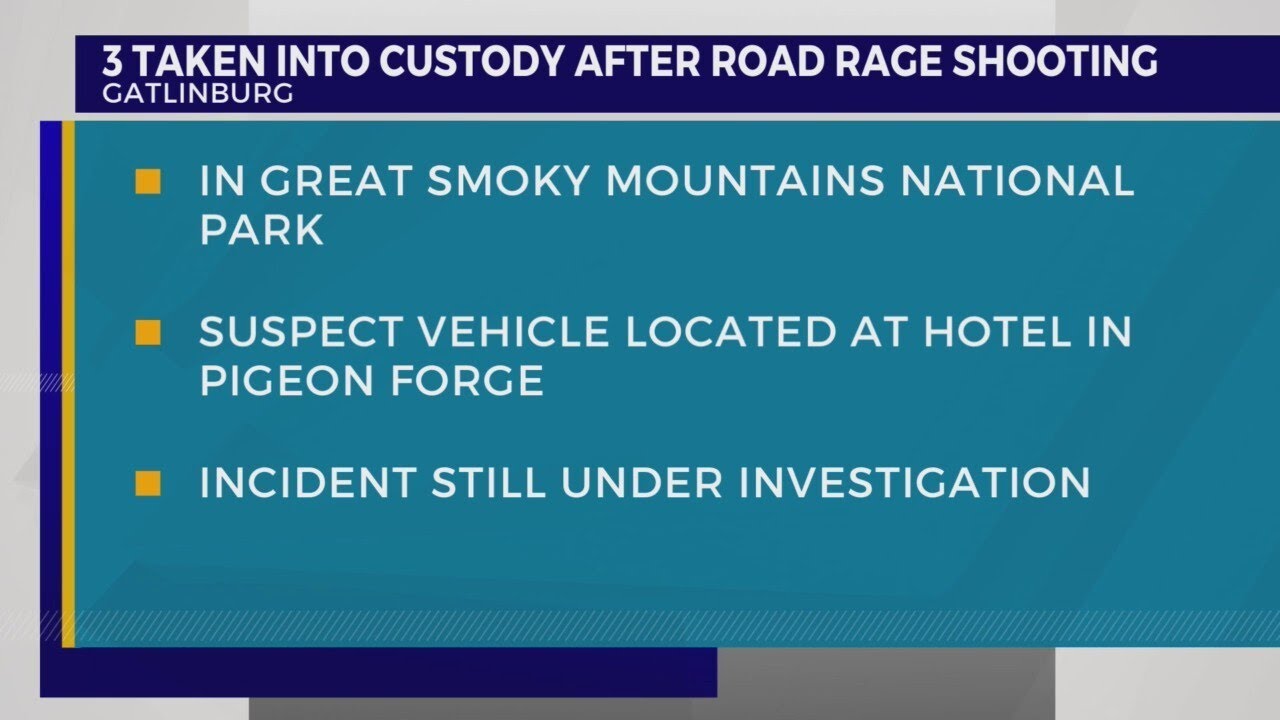 Three taken into custody after road rage shooting in Smokies - YouTube