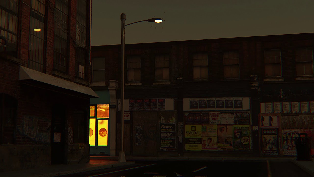 Blender 2.8 Moody Street Scene