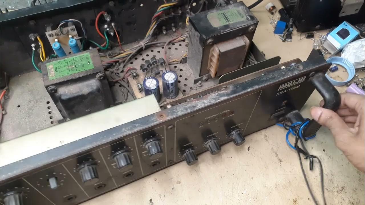 Ahuja 100watt amplifier no sound output problem solutions in bengali