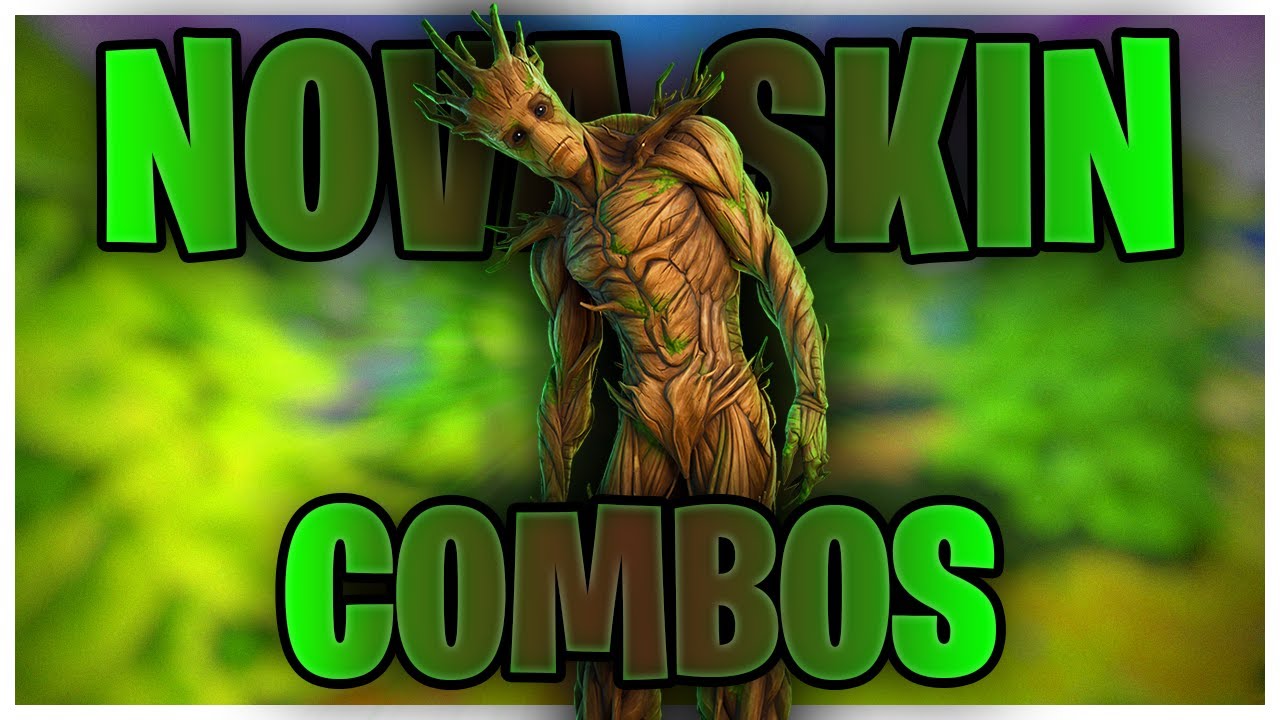 MOSTRANDO A *NOVA SKIN* GROOT & COMBOS | FORTNITE - YouTube