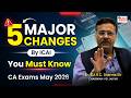 🚨 5 Major ICAI Changes You Must Know | CA Exams May'26 📚 | Dr. CA R.C. Sharma Sir