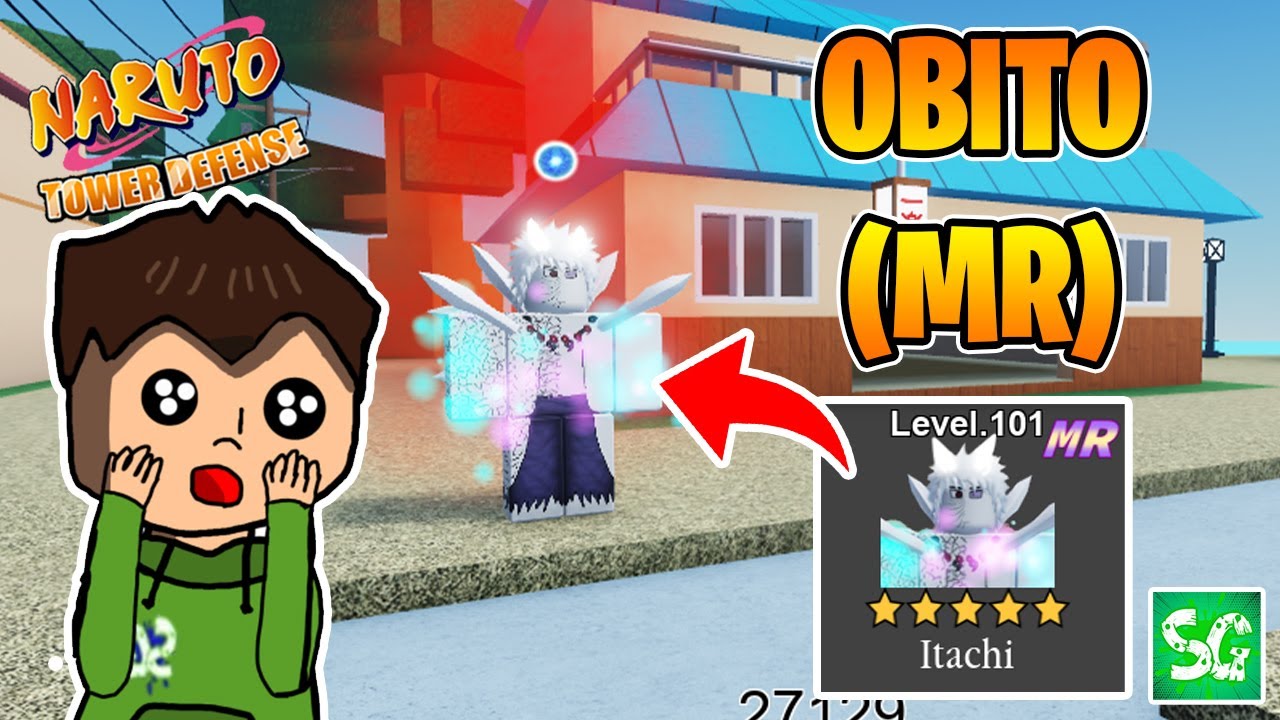 NOVA ATUALIZAÇÃO! TESTANDO O PERSONAGEM MAIS FORTE OBITO (MR)! (Naruto Defense Simulator)