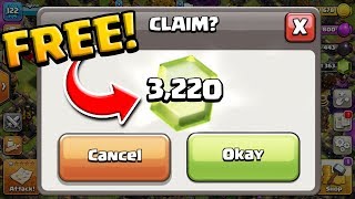 It's EASY to Grab over 3,200 FREE GEMS in Clash of Clans! Farm to MAX #9
