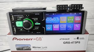 1Din Магнитола Pioneer GRS-473P с сенсорным экраном и достойным качеством звучания