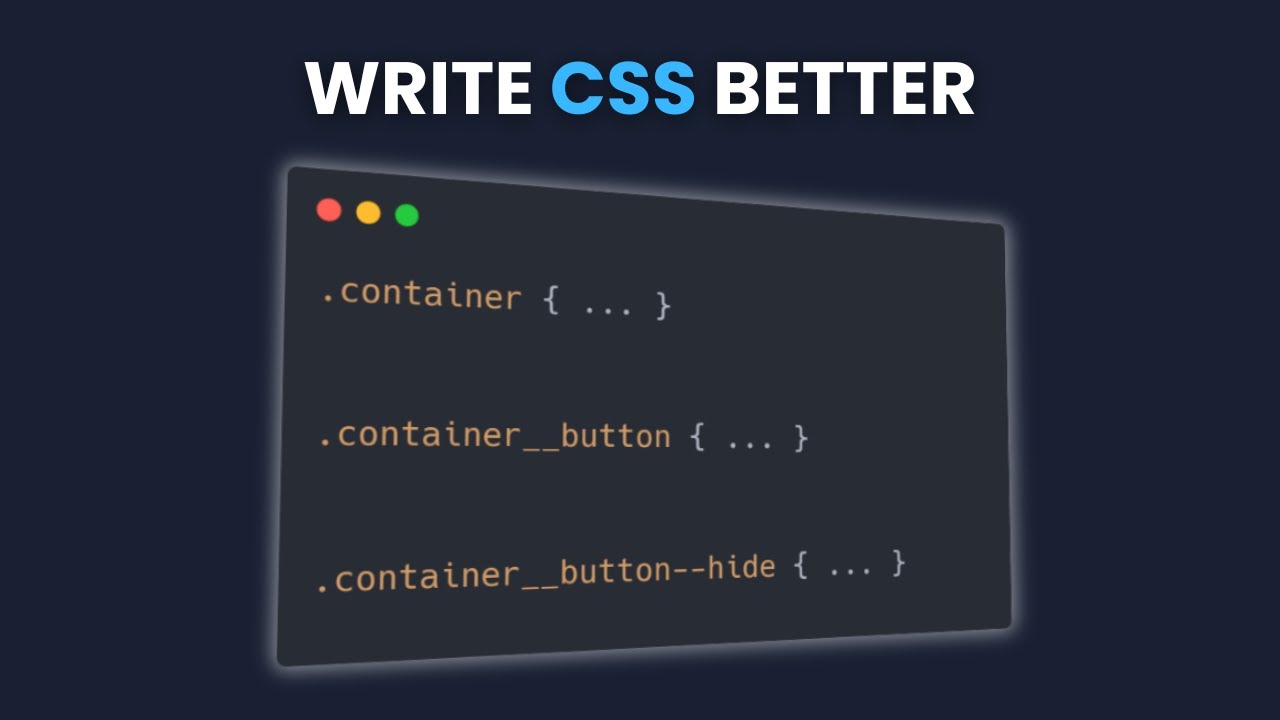 😲🚨 How to write CSS classes the CORRECT WAY! - YouTube