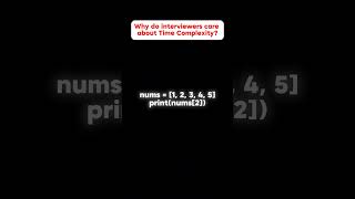 Why do interviewers care about Time Complexity? # #2026 #shorts #funny #codinginterview #keepcoding