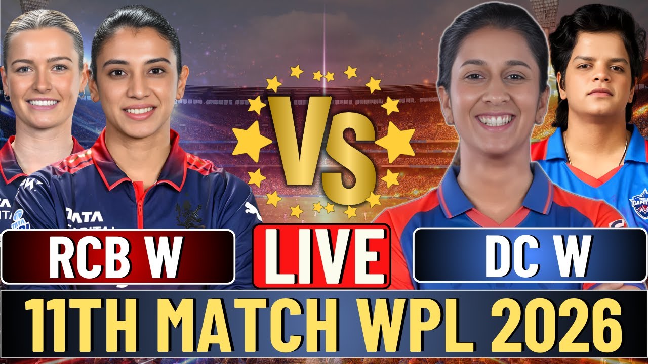 🔴 LIVE : DC vs RCB, 10th T20, WPL 2026 Live Cricket Scores | 2nd innings 