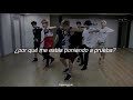 Danger  bts   dance practice ver sub espaol