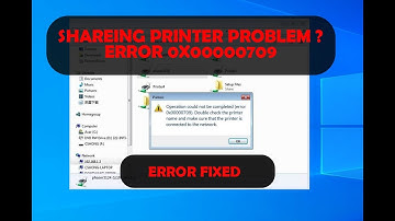 Sharing Printer Error/ Problem | Operation could not be completed error 0x00000709 | Smtechlearn