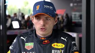 F1 2022 Max Verstappen Post Qualifying Interview Belgian GP