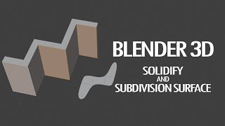Blender 3D ABSOLUTE Beginner: Solidify and Subdivision Surface Modifier