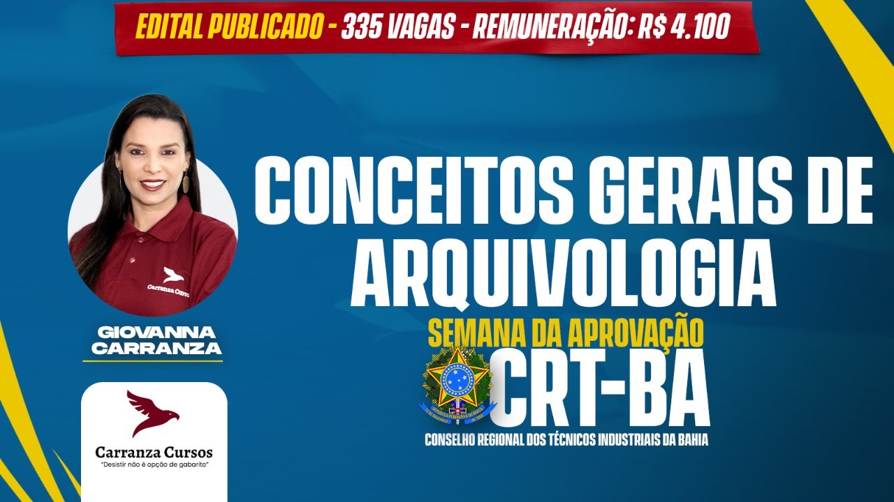 CRT-BA - Conceito Fundamentais de Arquivologia
