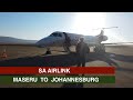 SA AIRLINK | MASERU TO JOHANNESBURG | EMBRAER 140 | TRIP REPORT