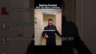 Ranking Funniest Pov You Have A Brother