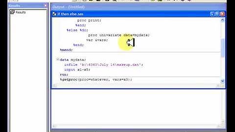 SAS- Macros if then else
