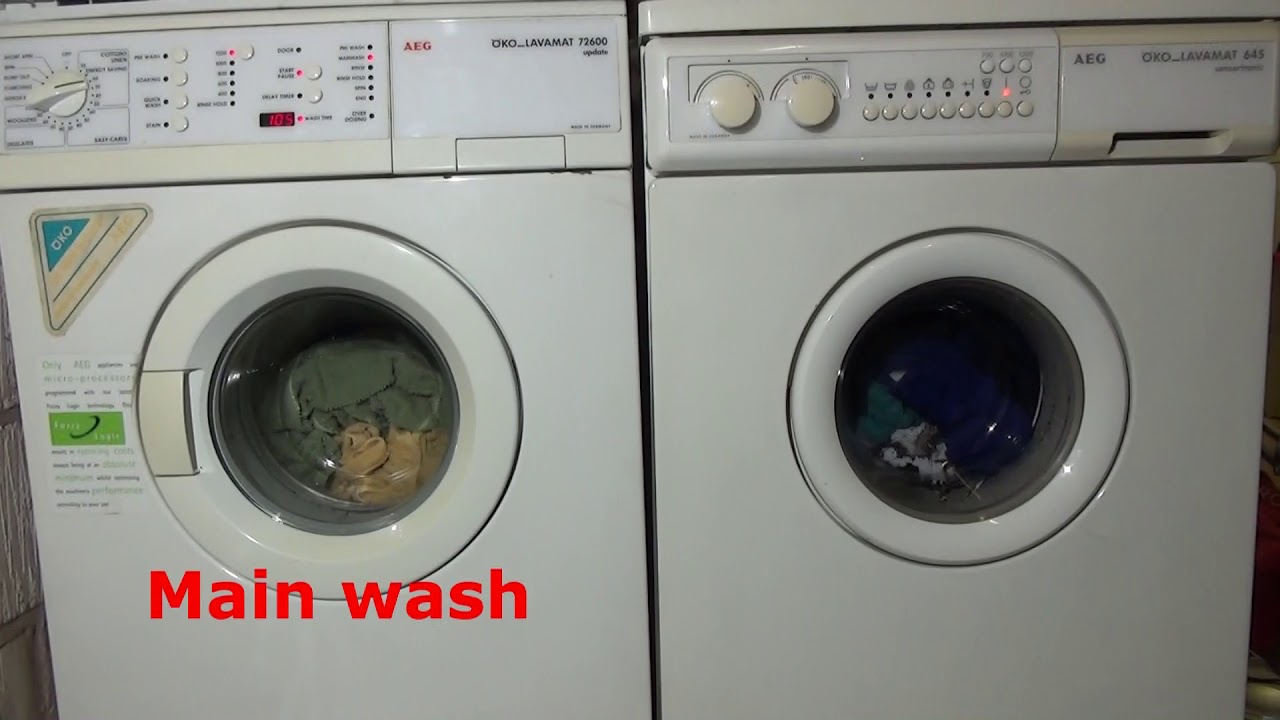 Wash Race No.30 : AEG 645 vs L72600 : Cotton 60'c