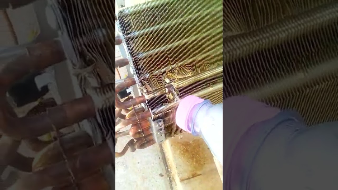 réparé une fuite sûr un évaporateur clim - YouTube