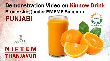 Demonstration Video on Kinnow Drink Processing (under PMFME Scheme) - PUNJABI