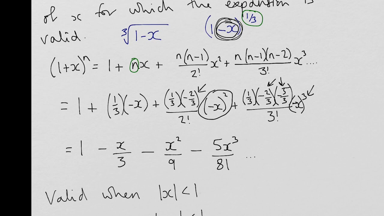 Binomial Expansion Of Square Root