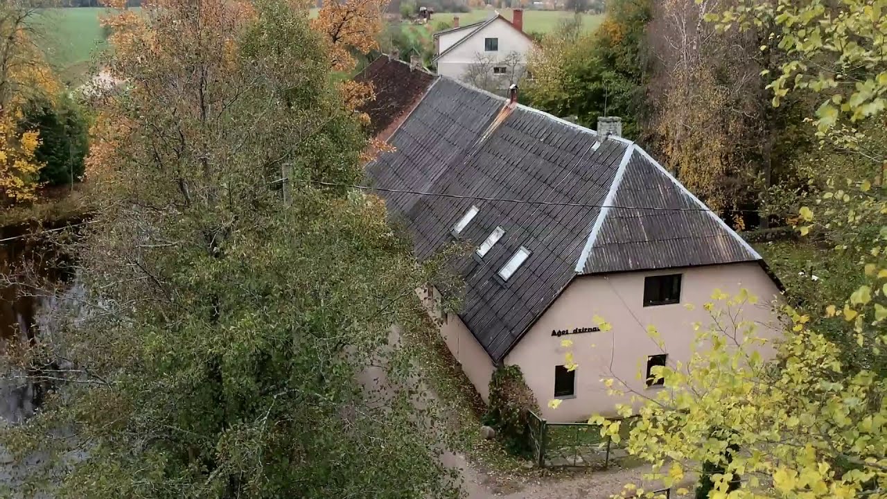 DJI "Spark"& Mill on the Aga River."Aģes Dzirnavas" zemnieku saimniecība.Мельница Аге.