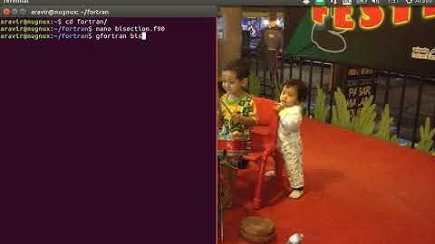 Bisection Method using Fortran 90 on Ubuntu