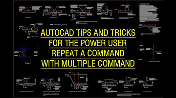 AutoCAD Tips for Power Users - Repeat a command with MULTIPLE command.