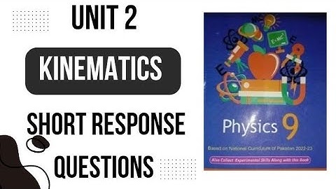 class 9 physics chapter 2 Short response Questions| National book foundation 2024|Federal board