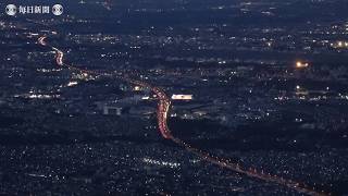 空撮・平成と令和にまたがる10連休のUターンラッシュ、ピーク迎える