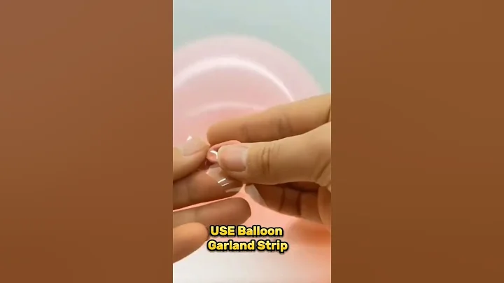 How to use BALLOON CHAIN STRIP on making Balloon Garland #birthday #diy #backdrop