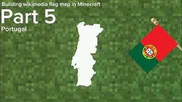 Building a wikimedia flag map in Minecraft part 5: Portugal