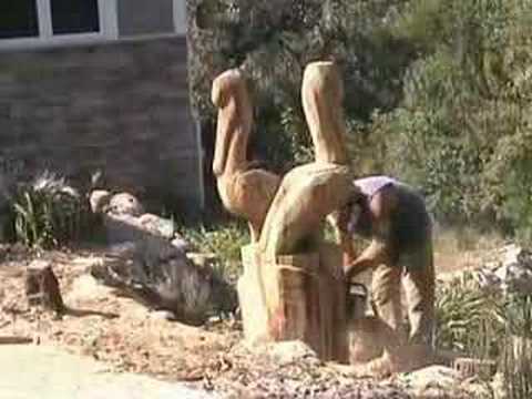 Pelican Chainsaw Sculpture