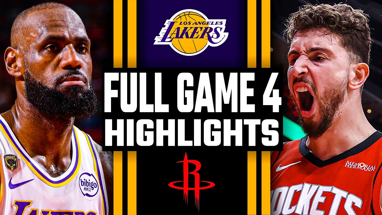 Los Angeles Lakers vs Houston Rockets - FULL GAME 4 HIGHLIGHTS 🔥 April ...